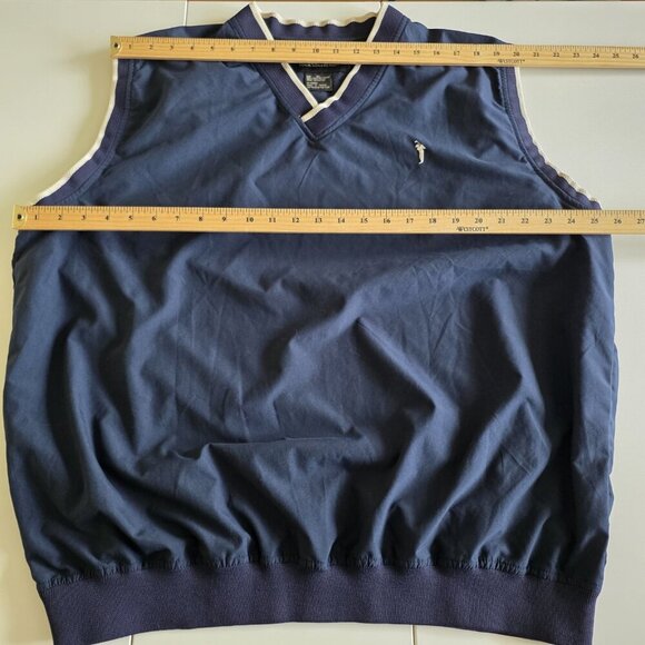 Austin Golf Mens Vest XL Navy V Neck Wind Resistant Ligthweight Tour Collection - Picture 4 of 14